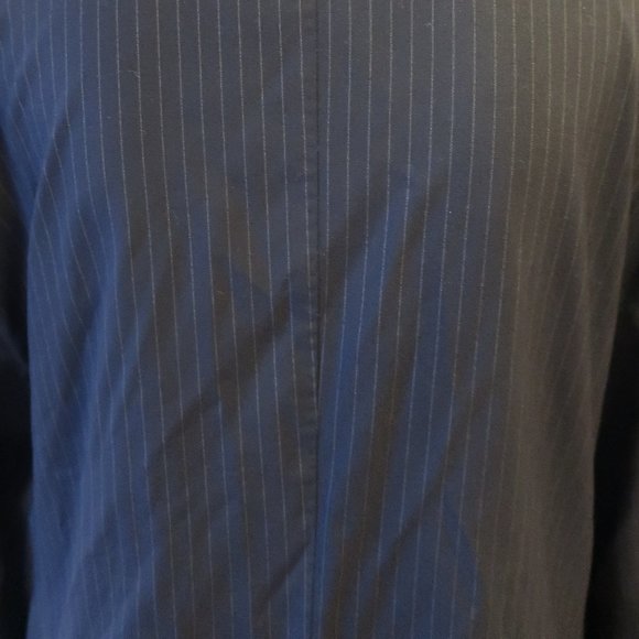 RENE LIZARD PINSTRIPE WOOL BLAZER JACKET 44 L * - Picture 11 of 16